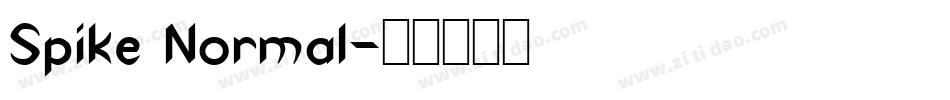 Spike Normal字体转换